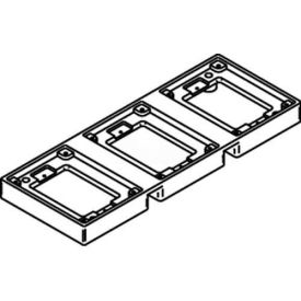 Wiremold 837t Floor Box 3-Gang Tile Flange Brass 837T* - Pkg Qty 5