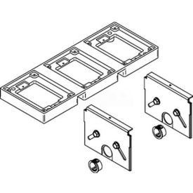 Wiremold 838TAL-880CM3 Floor Box 838T Kit Flange W/Support Partitions for 880CM3 Box 838TAL-880CM3