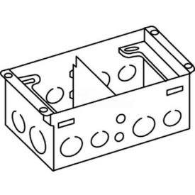 Wiremold 880W2 Floor Box 2-Gang Steel Box For Wood Floors 880W2*