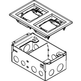 Wiremold 880W2828TCAL Floor Box 880W2 Series Box W/2 Gang 828TCAL Aluminum Cover 880W2828TCAL*