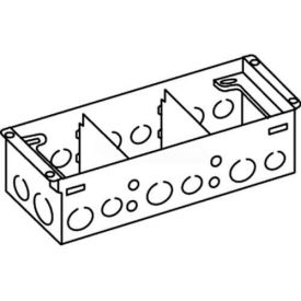 Wiremold 880W3 Floor Box 3-Gang Steel Box For Wood Floors 880W3*