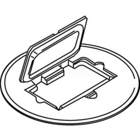 Wiremold 895gfi Floor Box Gfi Receptacle Cover Brass For Carpet 895GFI* - Pkg Qty 8