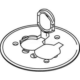 Wiremold 895p-Brz Floor Box Cover Plate W/Duplex Flip Lids For Carpet Or Tile Bronze 895P-BRZ* - Pkg Qty 8