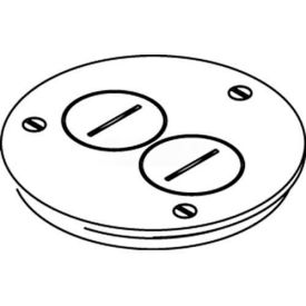 Wiremold 895tsp Floor Box Cover Plate Brass W/Screw Plug Openings For Tile 895TSP* - Pkg Qty 8