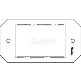 Wiremold 8mos Poke-Thru Mosaic 3-Port Plate 8