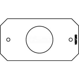 Wiremold 8S2 Poke-Thru 1-Gang Device Plate Single Receptacle 1.6