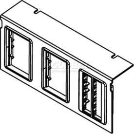 Wiremold C10105p-3rt Floor Box Ac10105 Plate W/(3) Ortonics Lt Gray Bezels C10105P-3RT* - Pkg Qty 10