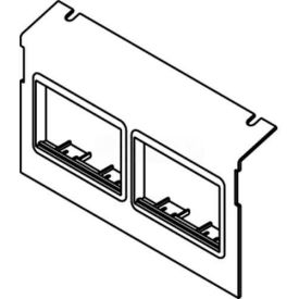 Wiremold C8004p-2act Floor Box Ac8104 & Ac8840 Plate W/(2) 6a Mini Adapter Bezels C8004P-2ACT - Pkg Qty 10