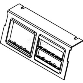 Wiremold C8004p-2rt Floor Box Ac8104 & Ac8840 Plate For (2) Ortronics Bezels C8004P-2RT* - Pkg Qty 10