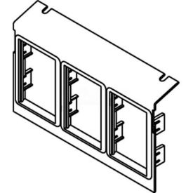 Wiremold C8005p-3act Floor Box Ac8105 & Ac8850 Plate (3)6a Mini Adapter Bezels C8005P-3ACT* - Pkg Qty 10