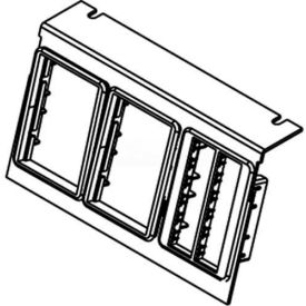 Wiremold C8005p-3rt Floor Box Ac8105 & Ac8850 Plate W/(3) Ortronics Lt Gray Bezels C8005P-3RT* - Pkg Qty 10