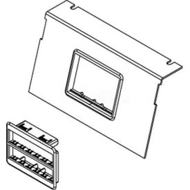 Wiremold C8850p-2rt Floor Box Ac8850 Plate W/(2) Ortronics & Lt Gray Bezels C8850P-2RT* - Pkg Qty 10
