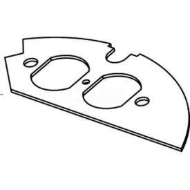 Wiremold Crfb-D-2 Floor Box Duplex Device Plate For Round Raised Floor Box CRFB-D-2* - Pkg Qty 10