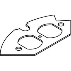 Wiremold Crfb-D-3 Floor Box Duplex Device Plate For Round Raised Floor Box CRFB-D-3* - Pkg Qty 10