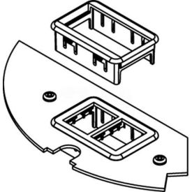 Wiremold Crfb-Rt-2 Floor Box Crfb Series Ortronics Device Plate #2 CRFB-RT-2* - Pkg Qty 5