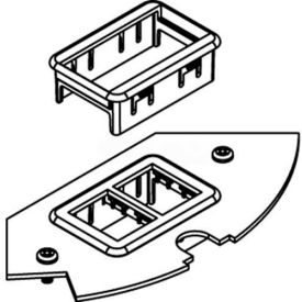 Wiremold Crfb-Rt-3 Floor Box Crfb Series Ortronics Device Plate #3 CRFB-RT-3* - Pkg Qty 5