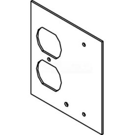 Wiremold Dgt-Dp/B Floor Box Af1&3 Top Plate For 1 Duplex & 1 Blank DGT-DP/B* - Pkg Qty 10