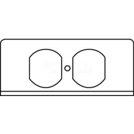 Wiremold Fifp-R Poke-Thru 1-Gang Duplex Recept. Plate FIFP-R* - Pkg Qty 20