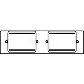 Wiremold FPACT-ACT Poke-Thru 2-Gang Plate W/(2)6A Mini Adapter Bezels FPACT-ACT*
