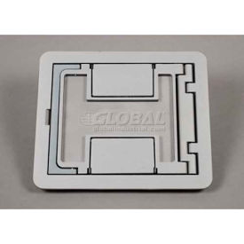 Wiremold Fpctcal Floor Box Floorport Flanged Cvr. Assembly W/Carpet Cutout Brushed Alum. FPCTCAL* - Pkg Qty 8