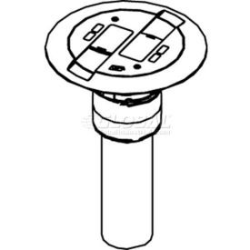 Wiremold RC9AMDTCAL Poke-Thru Flange & Black Slide Holder Communication Assembled Unit Aluminum RC9AMDTCAL*