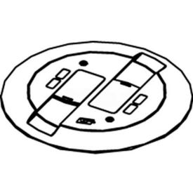 Wiremold RC9CMDTCAL Poke-Thru Flange & Black Slide Holder Communication Cover Assembly Aluminum RC9CMDTCAL*