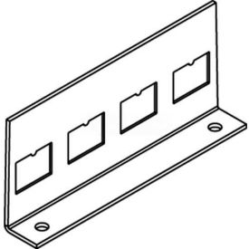Wiremold Rfb-4tko-Ss Floor Box Communication Plate W/4rj Ko'S RFB-4TKO-SS* - Pkg Qty 10