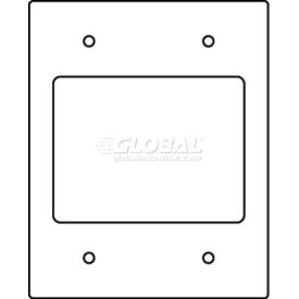 Wiremold Rfb119-2srt Floor Bx Comm Device Plate 2 Opening (2) Ortronics Tracjack Bezels RFB119-2SRT - Pkg Qty 10