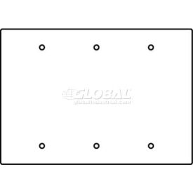 Wiremold Rfb119-3b Floor Box 3-Gang Blank Device Plate RFB119-3B* - Pkg Qty 10
