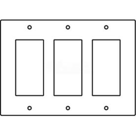 Wiremold Rfb119-3gfi Floor Box 3-Gang Gfi Receptacle Device Plate RFB119-3GFI* - Pkg Qty 10