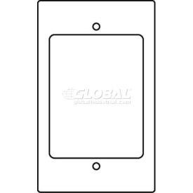 Wiremold-Rt 1-Gng Sgl Open W/Ortronics Tracjack Bezel Series Ii Bezel Device Plate RFB119-RT* - Pkg Qty 10
