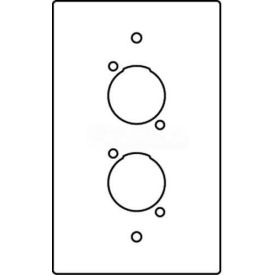 Wiremold Rfb119-Xlr Floor Box 1-Gang Microphone Device Plate RFB119-XLR* - Pkg Qty 10