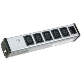Wiremold IEC5 International Plug-In Outlet Center 5-250V IEC 320 Outlets 10A Circuit Breaker 11