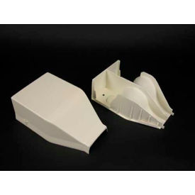 Wiremold 2310DFO-WH FiberReady Divided Entrance End Fitting White 6-1/2