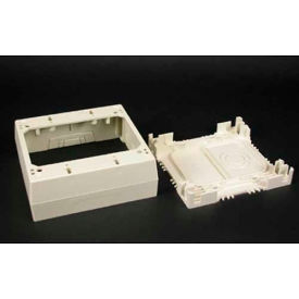 Wiremold 2348-2 2-Gang Deep Device Box Ivory 4-3/4