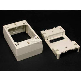 Wiremold 2348d-Wh 1-Gang Divided Device Box White 4-3/4