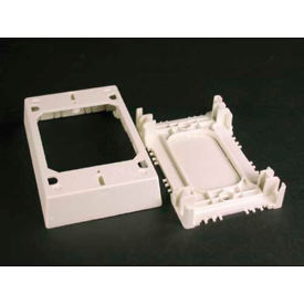 Wiremold 2348s/51-Wh Shallow Device/Extension Box White 4-3/4