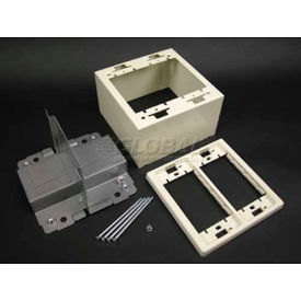 Wiremold 2444d-2afw 2g Divided Device Box Fog White 4-3/4