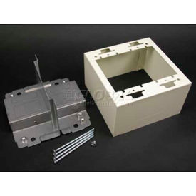 Wiremold 2444D-2NFW 2G Divided Device Box Fog White 4-3/4