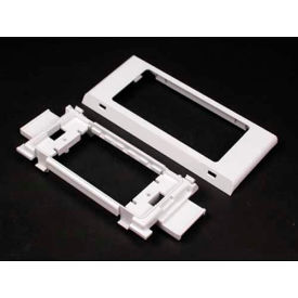 Wiremold 5450t Twin Snap Cover Device Brkt And Trim Ring Ivory 2-1/2