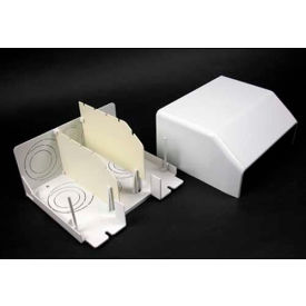 Wiremold 5510D-WH Divided Entrance End Fitting White 6-7/8