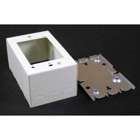 Wiremold 5747wh 1-Gang Shallow Switch & Receptacle Box White 4-5/8