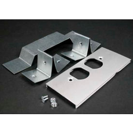 Wiremold Al3346do Offset Duplex Receptacle Cover & Bracket For Divided Raceway 6
