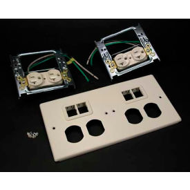 Wiremold G4047-2wwtt 4-Gng Overlapping Cover 2 Dplx 2 Tracjack Mini Adptrs 9-1/2