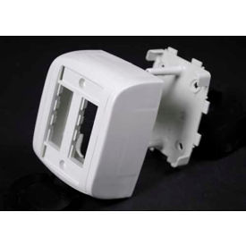 Wiremold Pbb4tjfw Four Tracjack Data Box Fog White 3-1/4