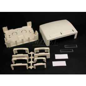 Wiremold Pdb4tjv Four Tracjack Data Box Ivory 3-3/4