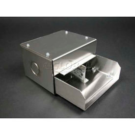 Wiremold S4010D Entrance End Fitting W/Removable Divider 6-3/8