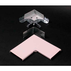Wiremold V2411d Divided Flat Elbow Ivory 3-15/16