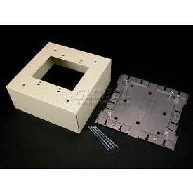 Wiremold V3044-2 Extra Deep Switch & Receptacle Box (2-Gang) Ivory 6-3/8