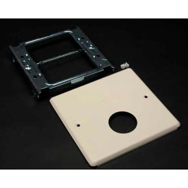 Wiremold V4047ax Two-Gang Overlapping Cover Single Round Opening 5-1/8